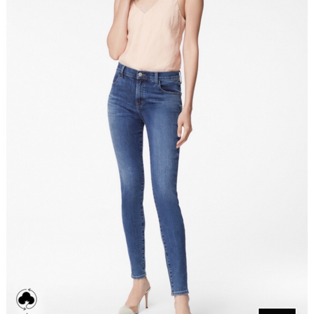 J Brand Maria High Waist Skinny Jean-Ripped Knee